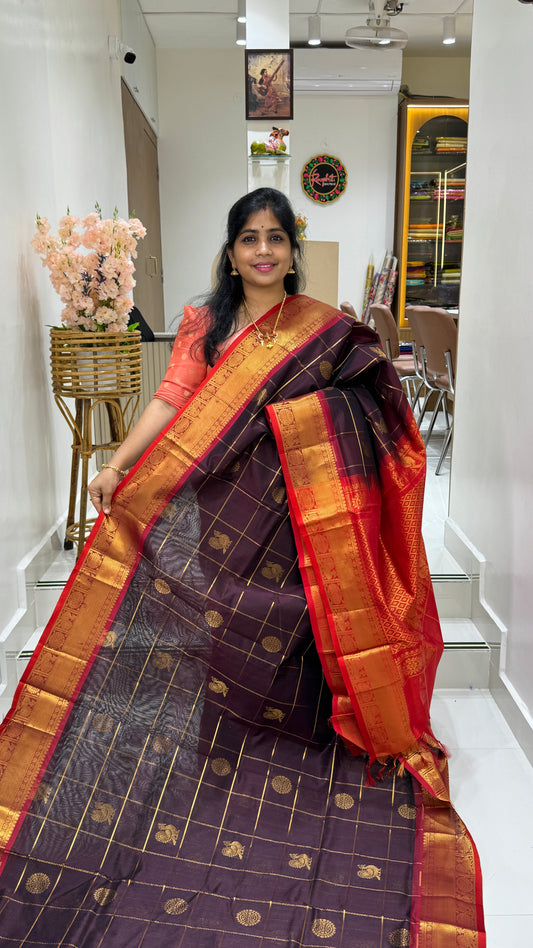 Mayil & Chakram Butta Pure Silk Cotton Saree