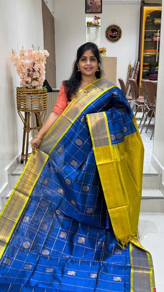Mayil & Chakram Butta Pure Silk Cotton Saree