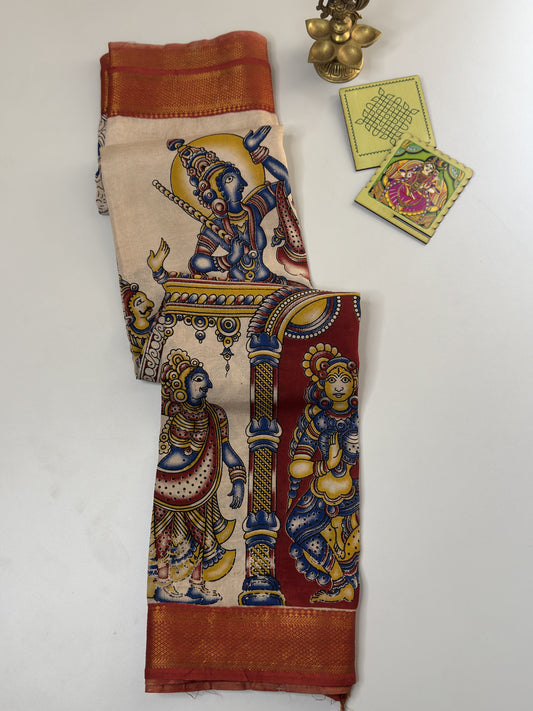 Kalamkari Chennuri Silk Saree