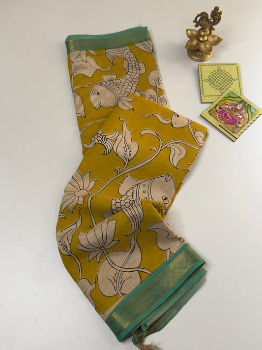 Kalamkari Chennuri Silk Saree