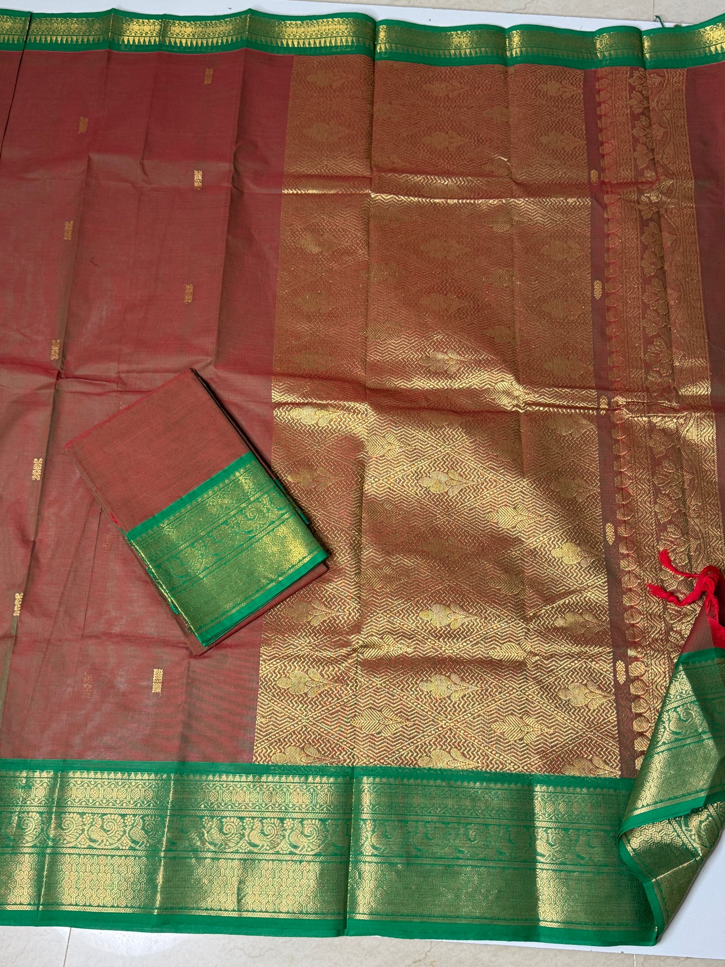 Chettinad Cotton Unstitched Salwar Suit