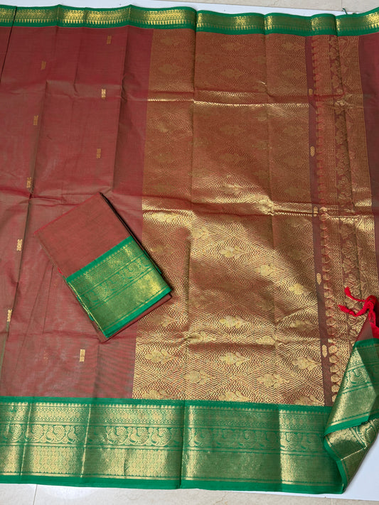 Chettinad Cotton Unstitched Salwar Suit