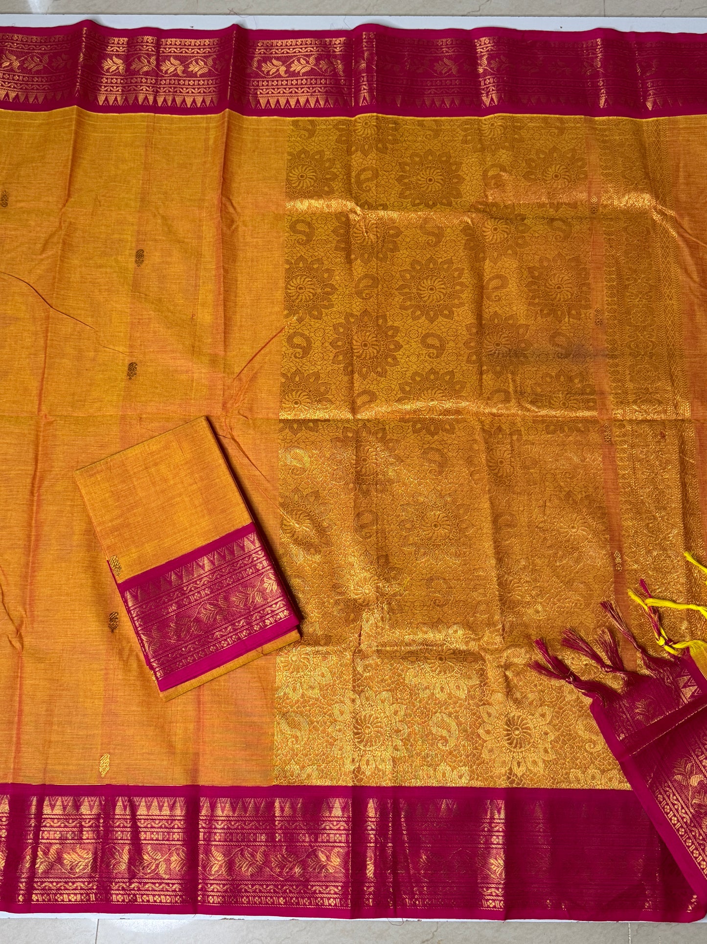 Chettinad Cotton Unstitched Salwar Suit