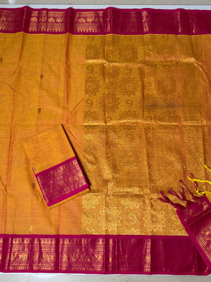 Chettinad Cotton Unstitched Salwar Suit