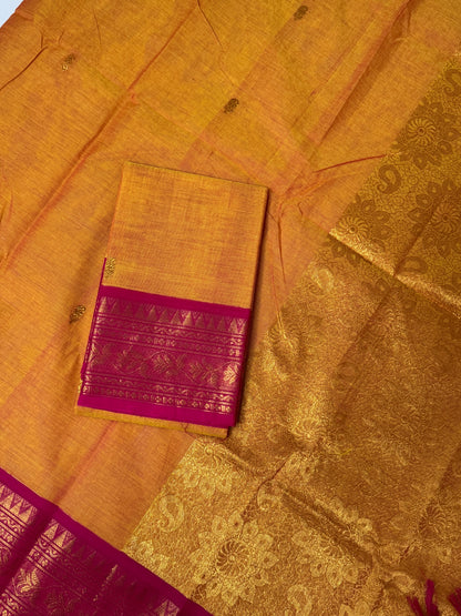 Chettinad Cotton Unstitched Salwar Suit