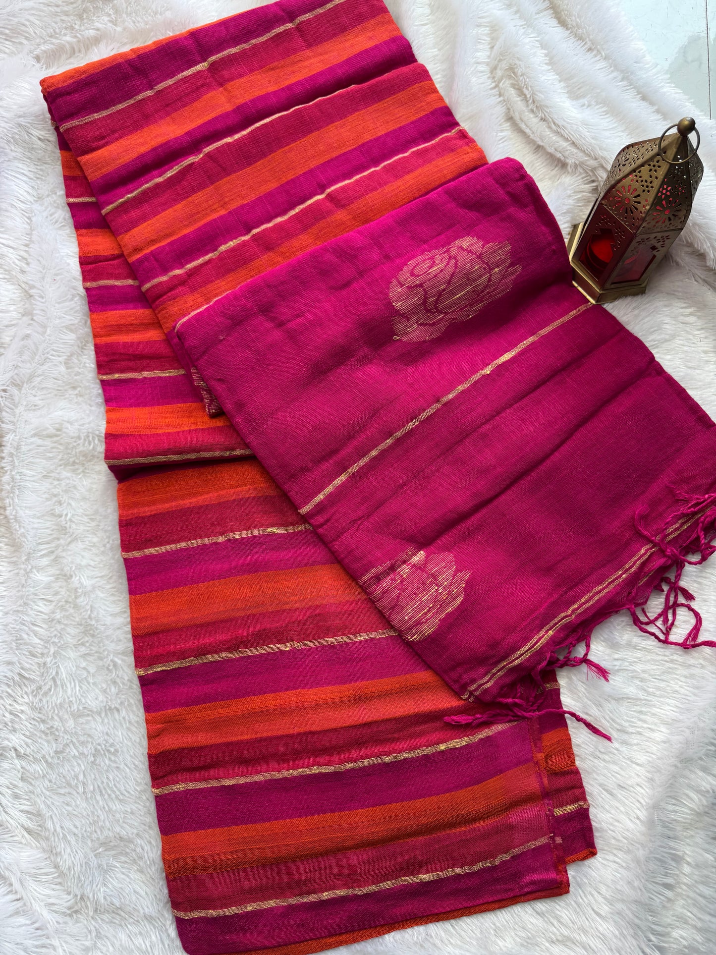 Organic Linen Saree