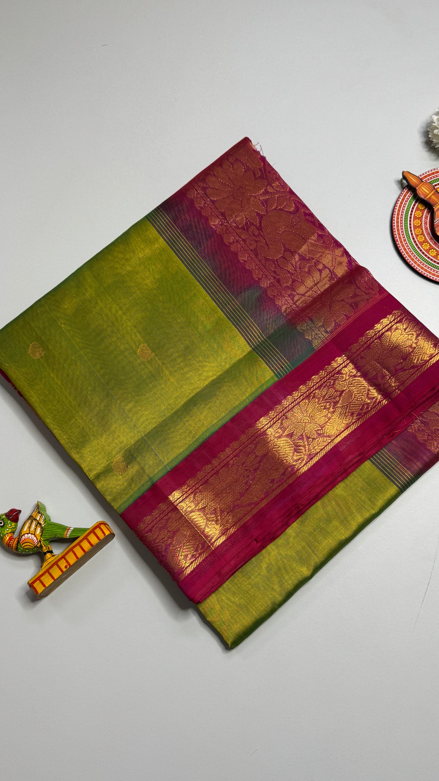 Buttas Pure Silk Cotton Saree
