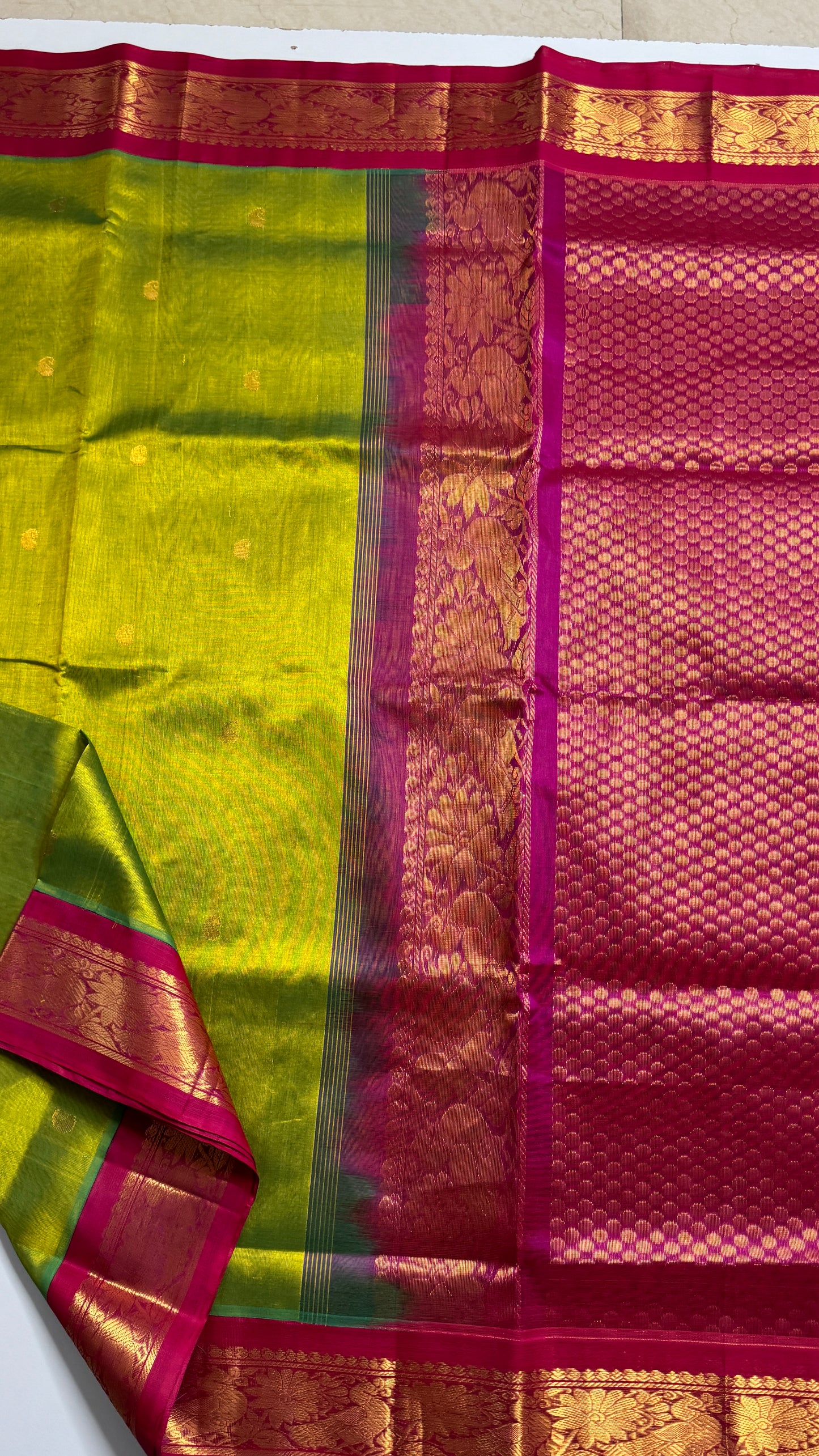 Buttas Pure Silk Cotton Saree