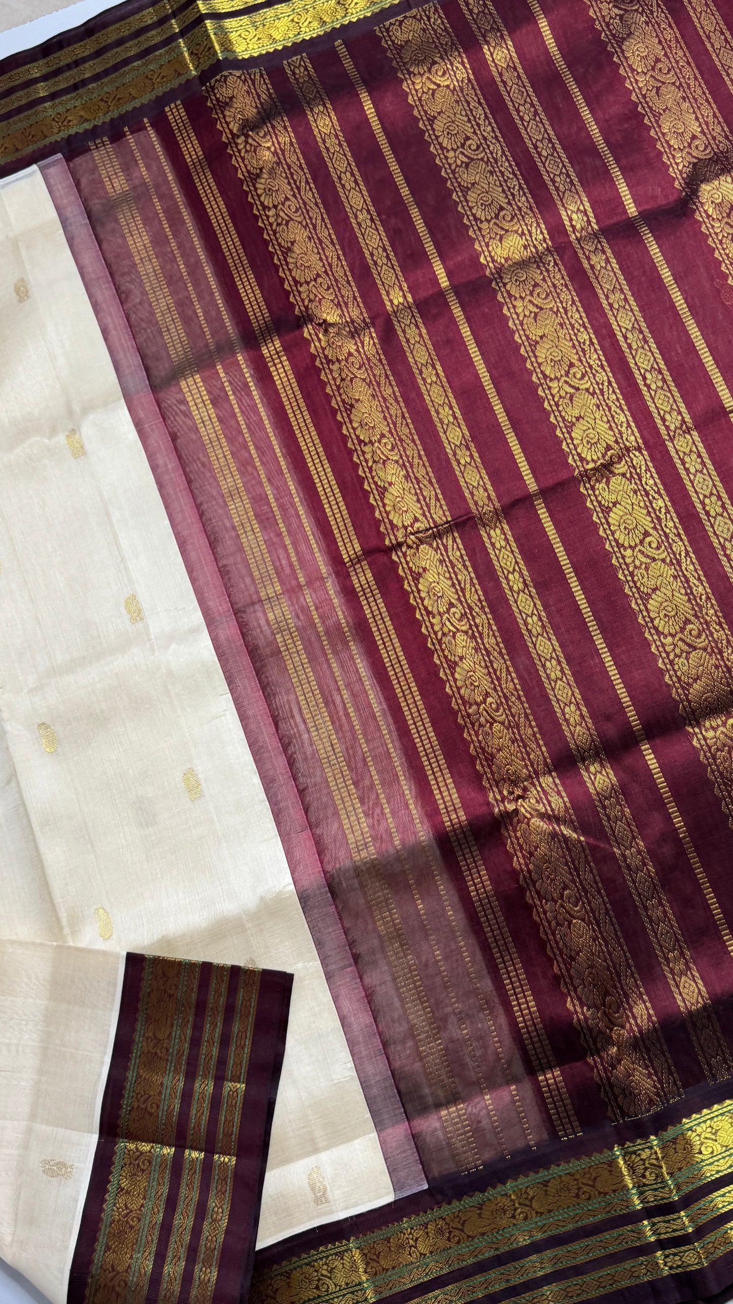 Buttas Pure Silk Cotton Saree