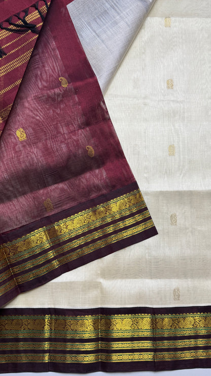 Buttas Pure Silk Cotton Saree