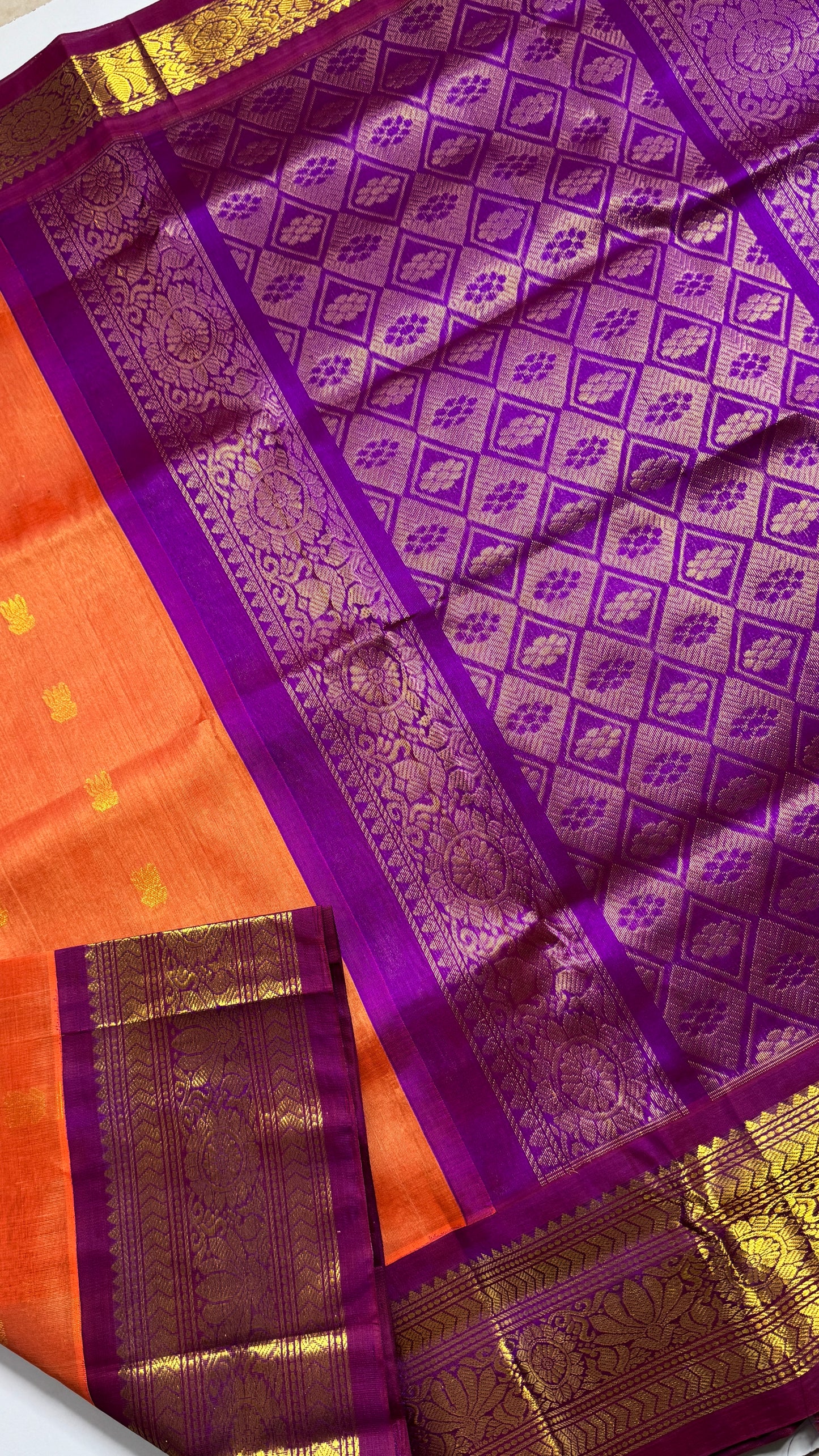 Buttas Pure Silk Cotton Saree