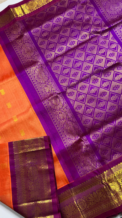 Buttas Pure Silk Cotton Saree