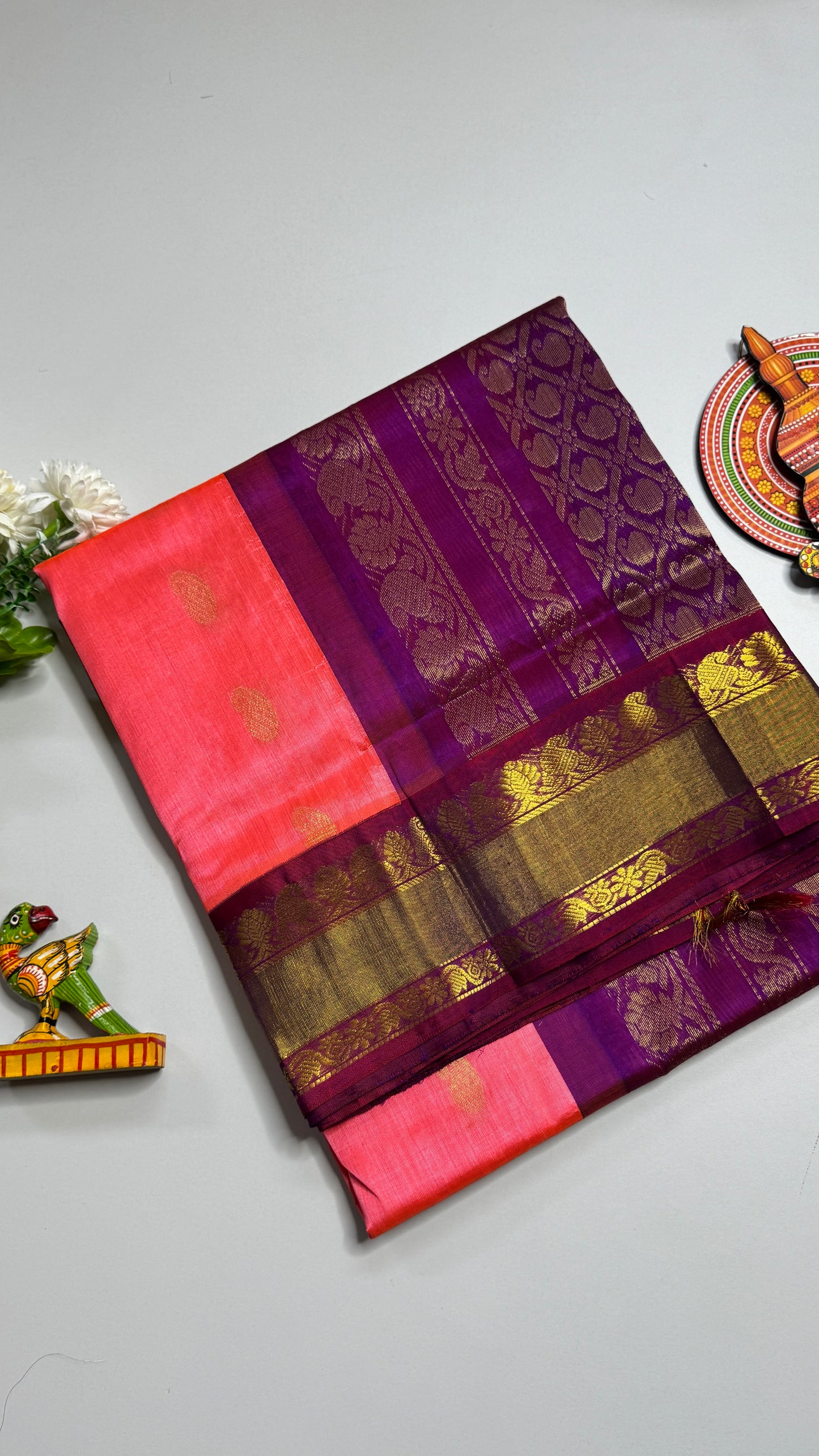 Buttas Pure Silk Cotton Saree