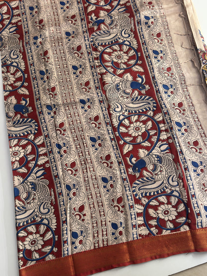 Kalamkari Chennuri Silk Saree
