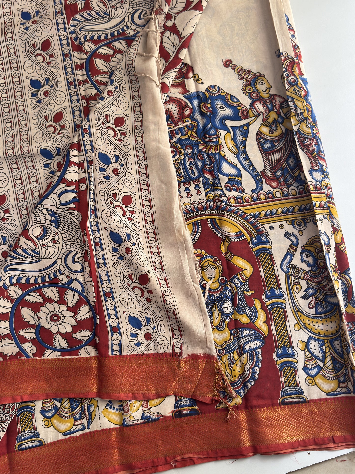 Kalamkari Chennuri Silk Saree