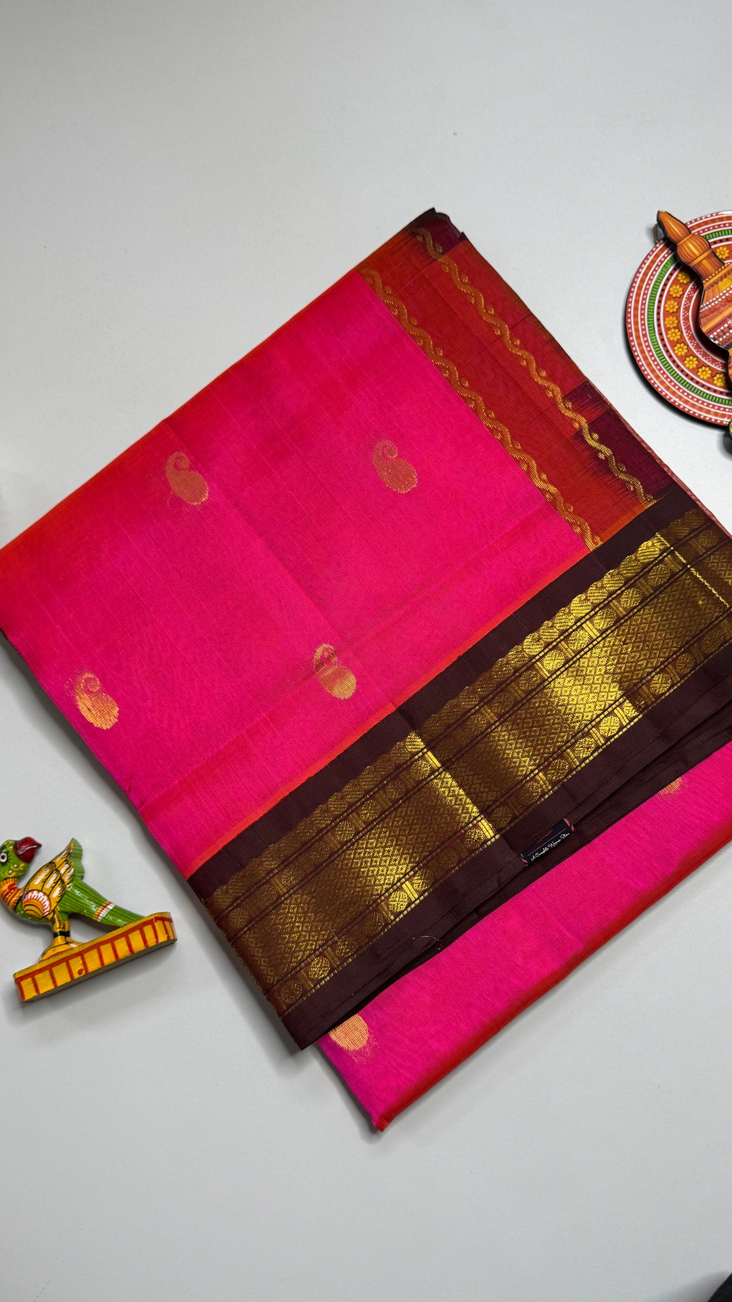 Buttas Pure Silk Cotton Saree
