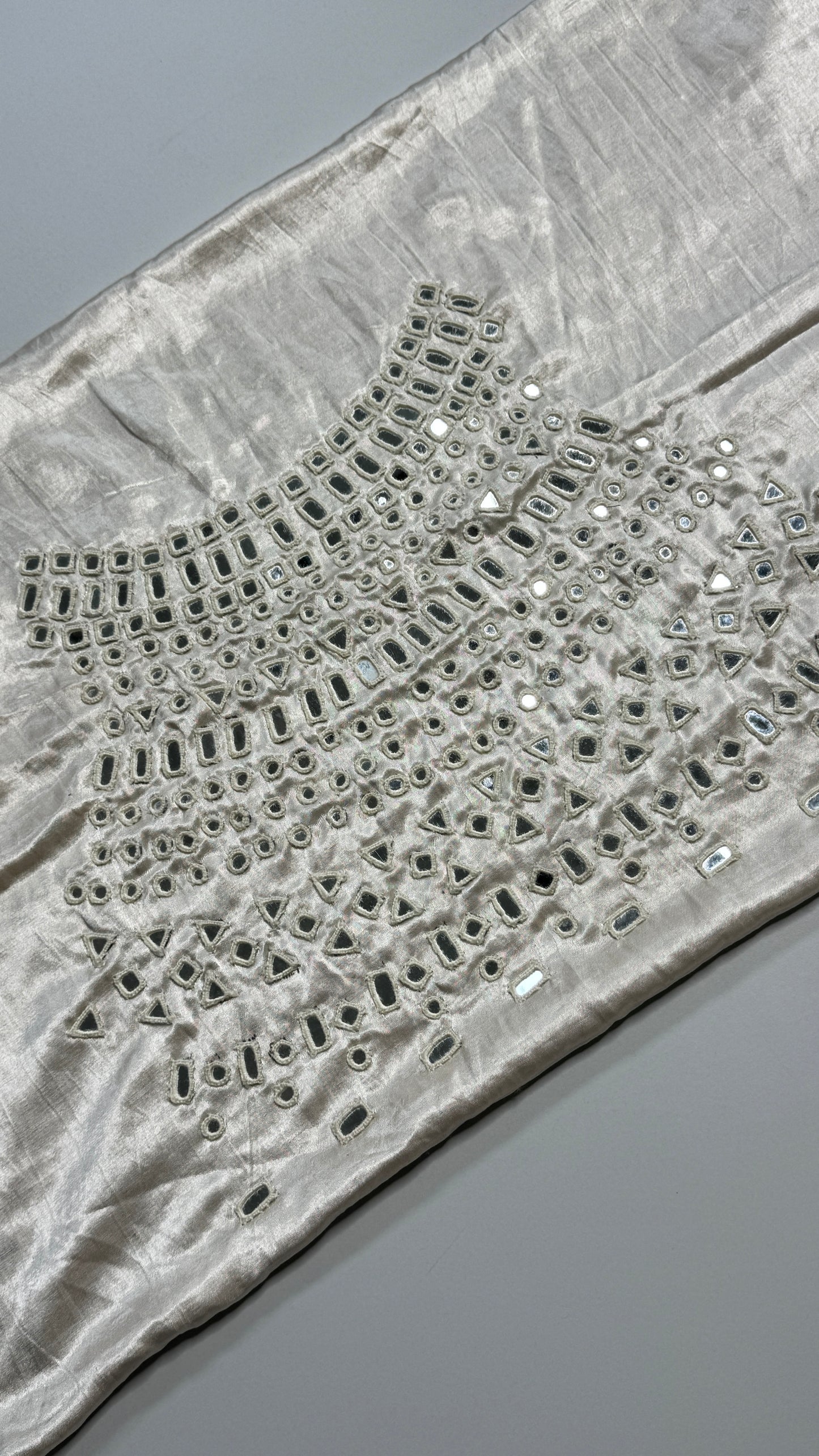 Unstitched Mirror Work  Blouse