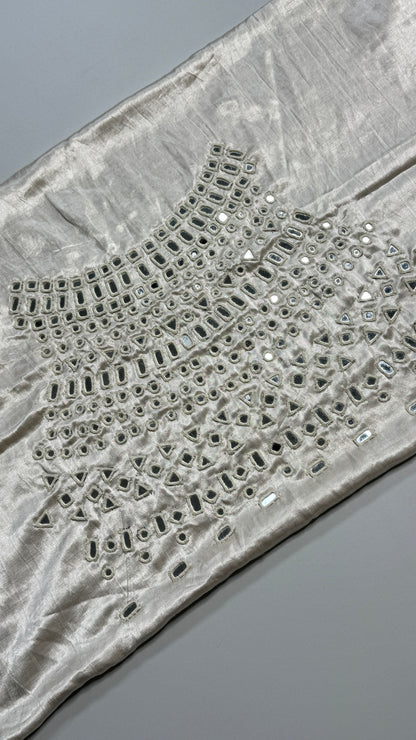 Unstitched Mirror Work  Blouse