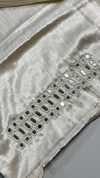 Unstitched Mirror Work  Blouse