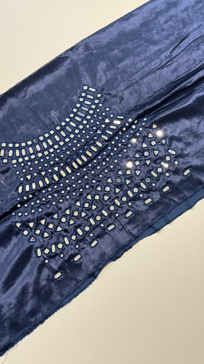 Unstitched Mirror Work  Blouse
