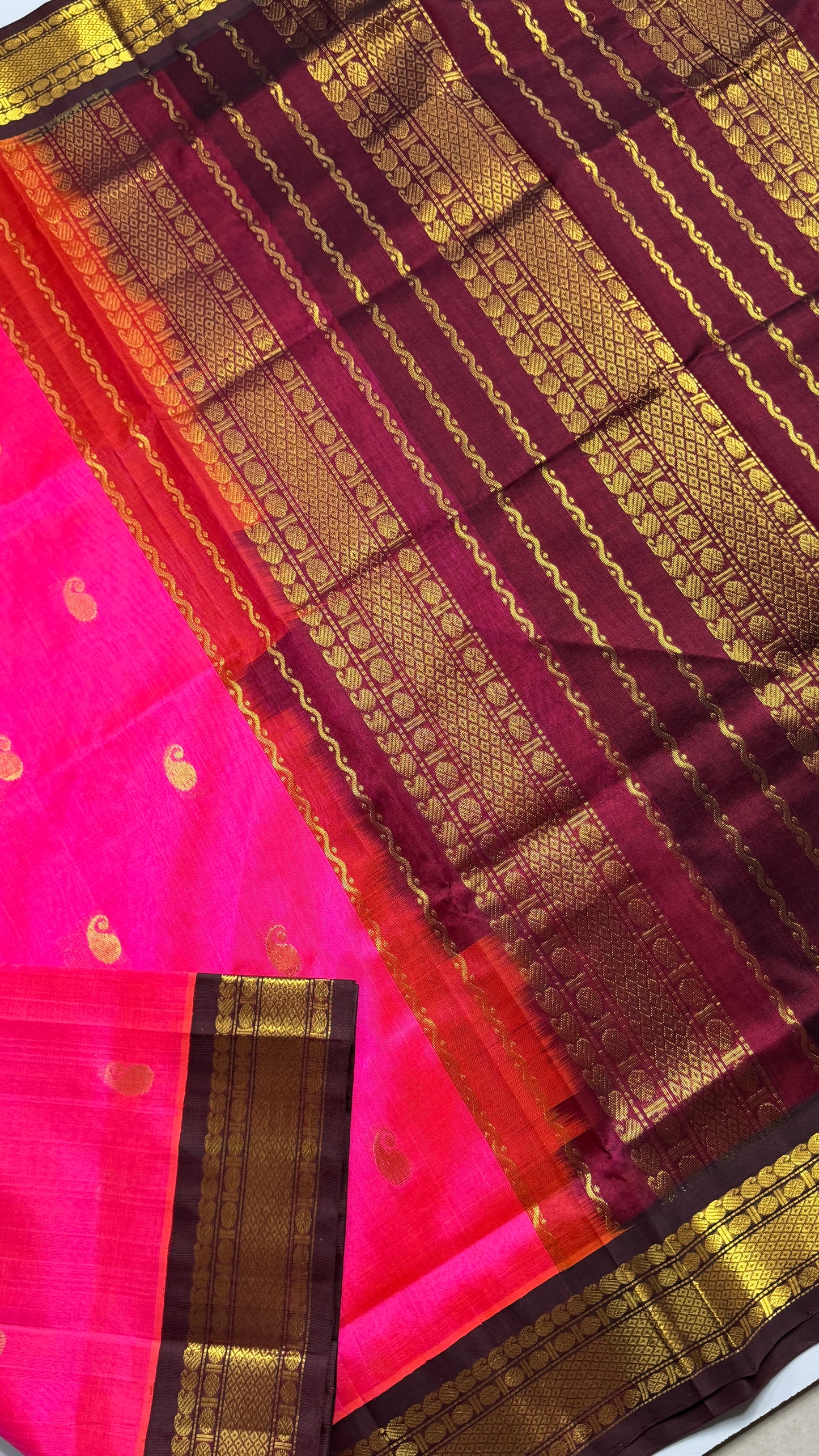 Buttas Pure Silk Cotton Saree