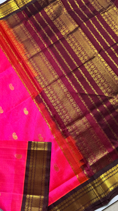 Buttas Pure Silk Cotton Saree