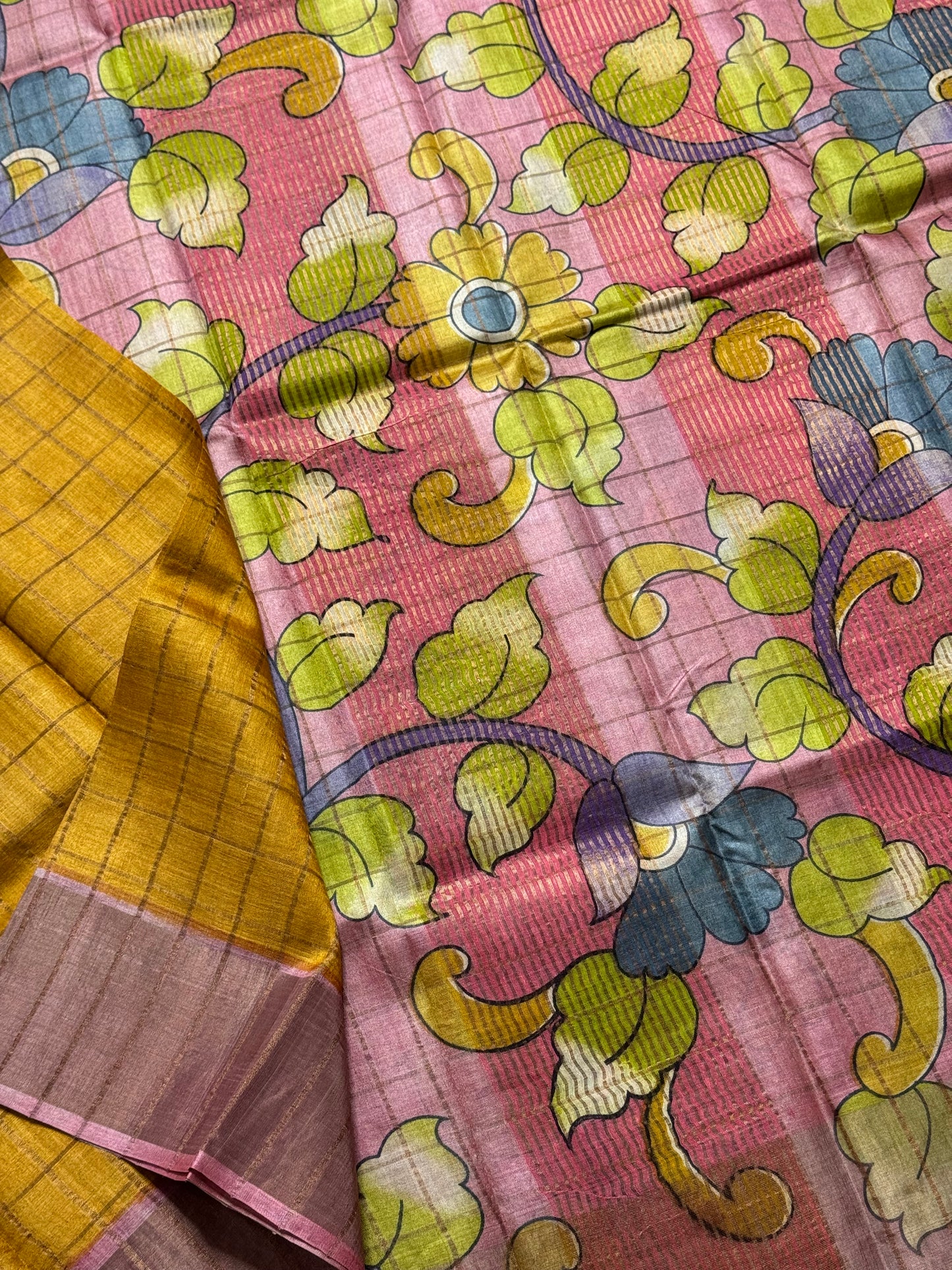 Handloom Pure Tussar Silk Saree