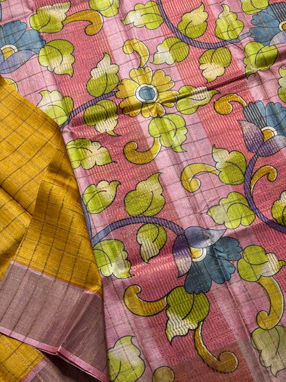 Handloom Pure Tussar Silk Saree
