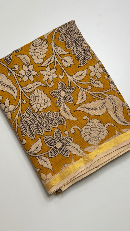 Kalamkari Printed Kota Saree
