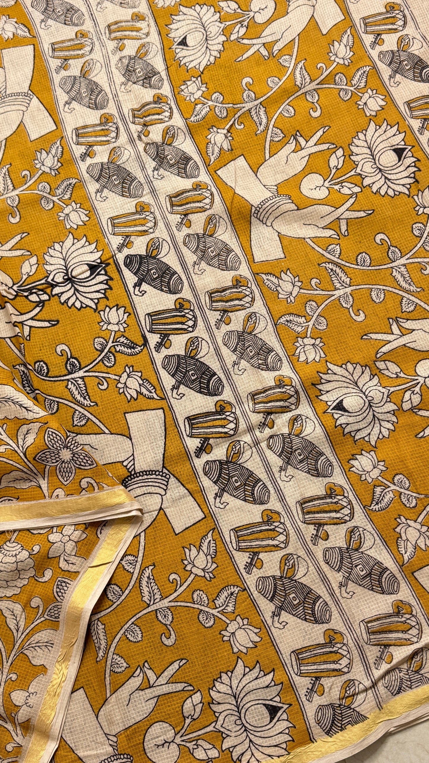 Kalamkari Printed Kota Saree