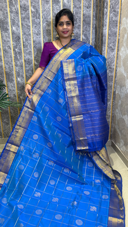 Mayil & Chakram Butta Pure Silk Cotton Saree