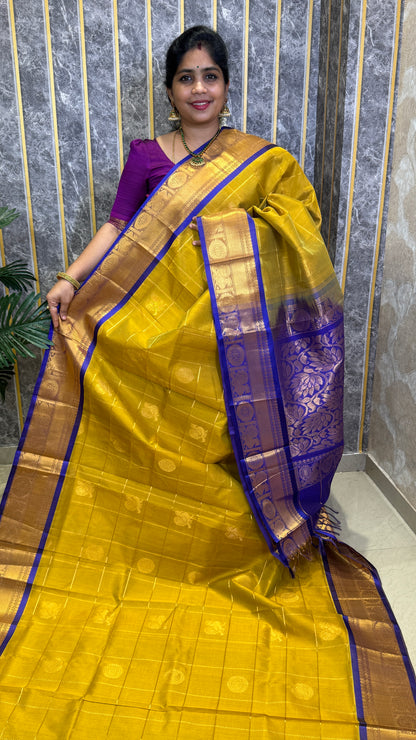 Mayil & Chakram Butta Pure Silk Cotton Saree