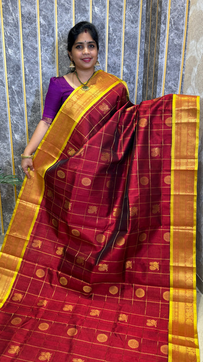 Mayil & Chakram Butta Pure Silk Cotton Saree