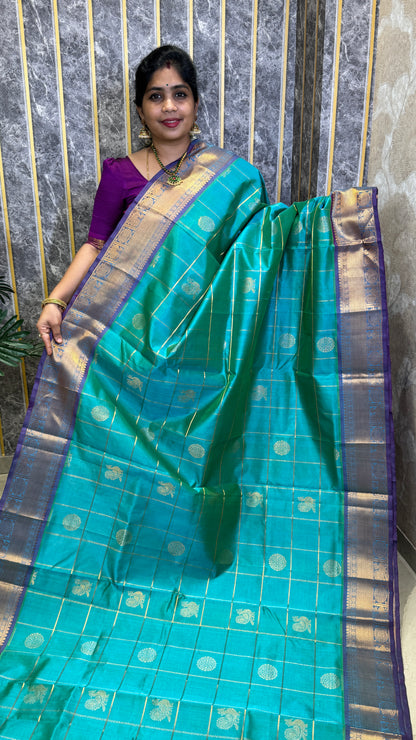 Mayil & Chakram Butta Pure Silk Cotton Saree