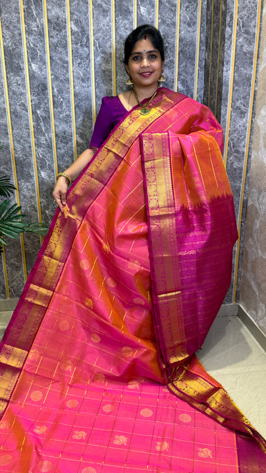 Mayil & Chakram Butta Pure Silk Cotton Saree