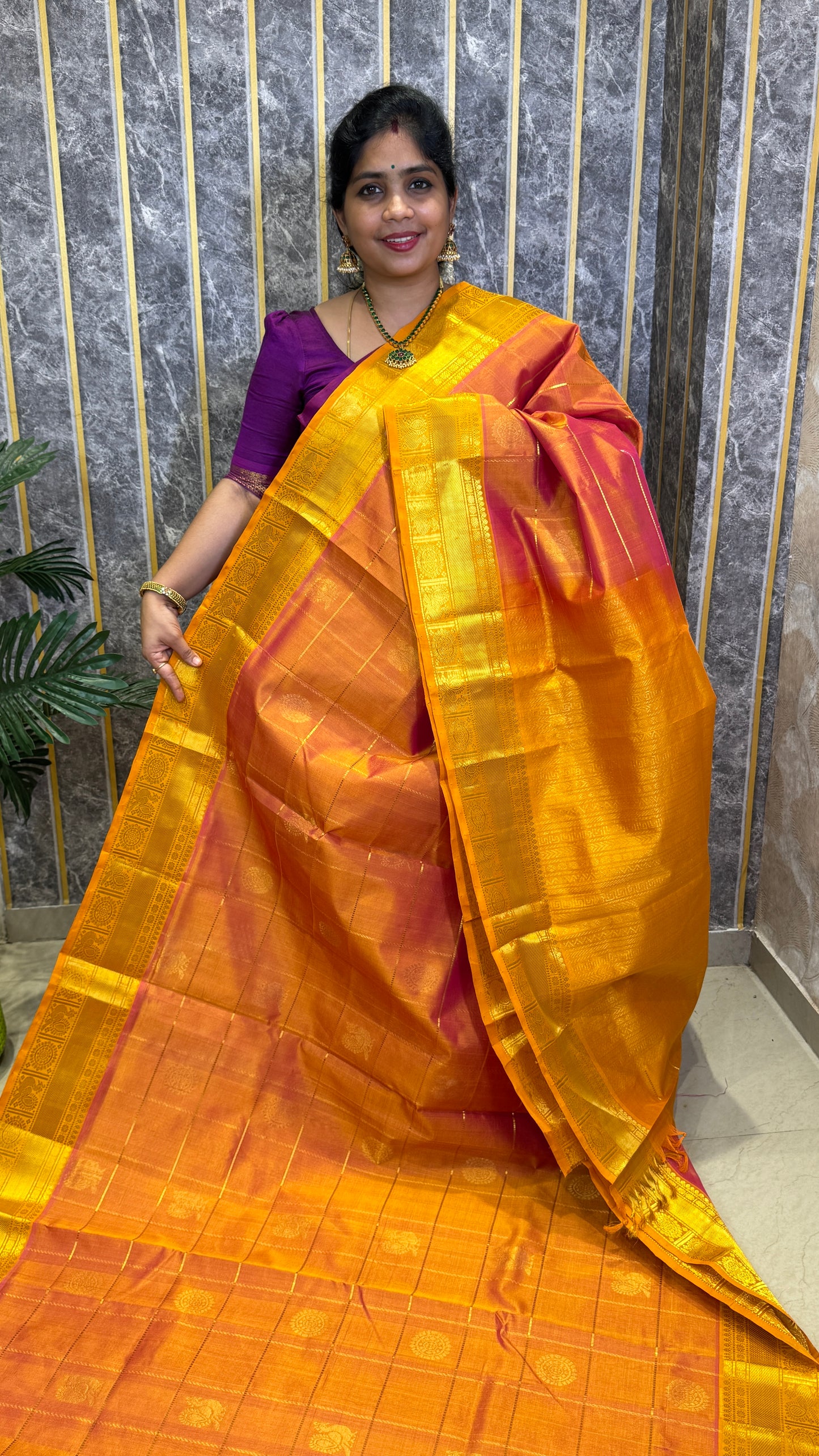 Mayil & Chakram Butta Pure Silk Cotton Saree