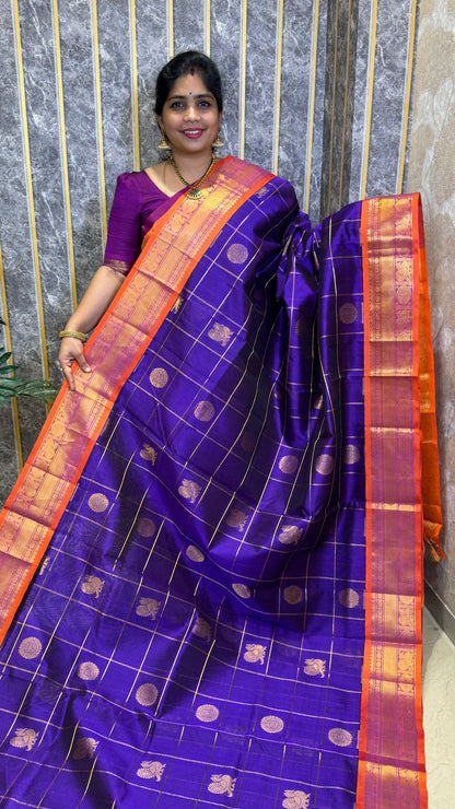 Mayil & Chakram Butta Pure Silk Cotton Saree