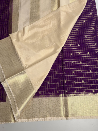 Semi Mysore Silk Saree