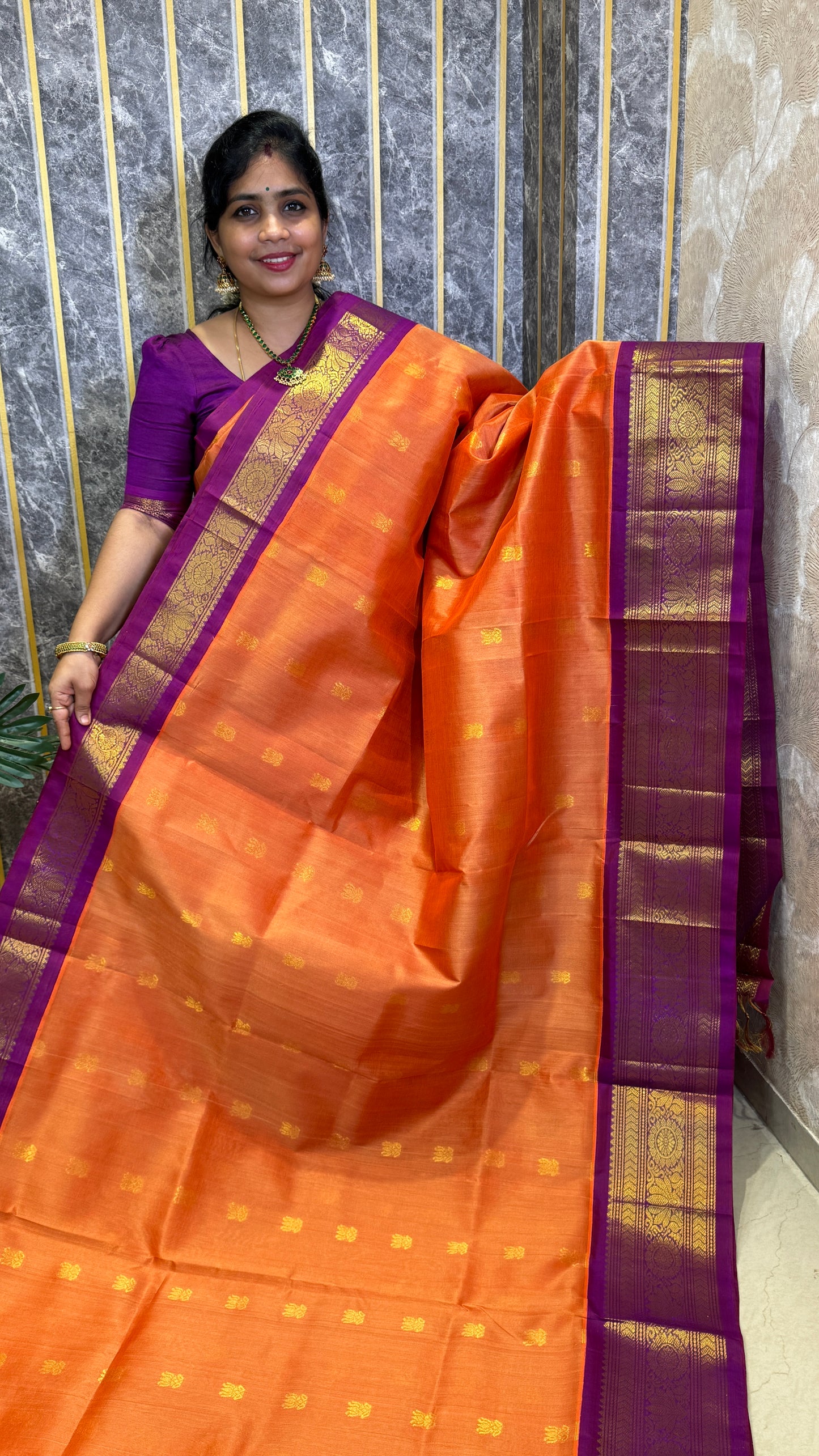 Buttas Pure Silk Cotton Saree