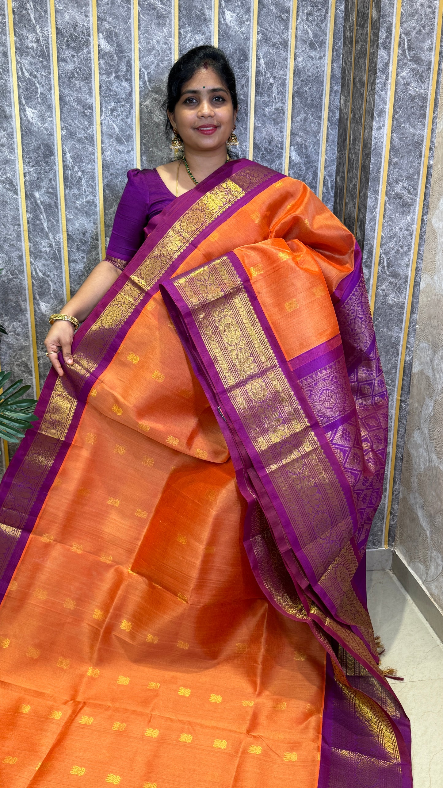 Buttas Pure Silk Cotton Saree