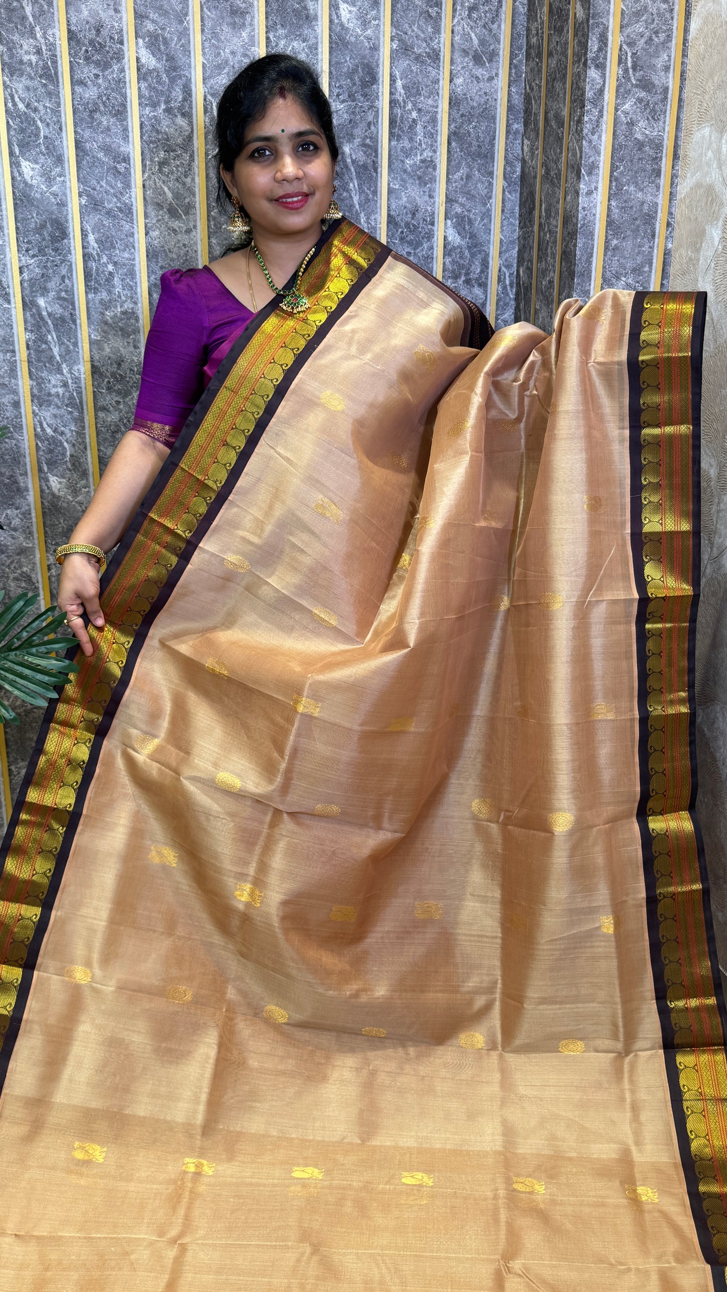 Buttas Pure Silk Cotton Saree