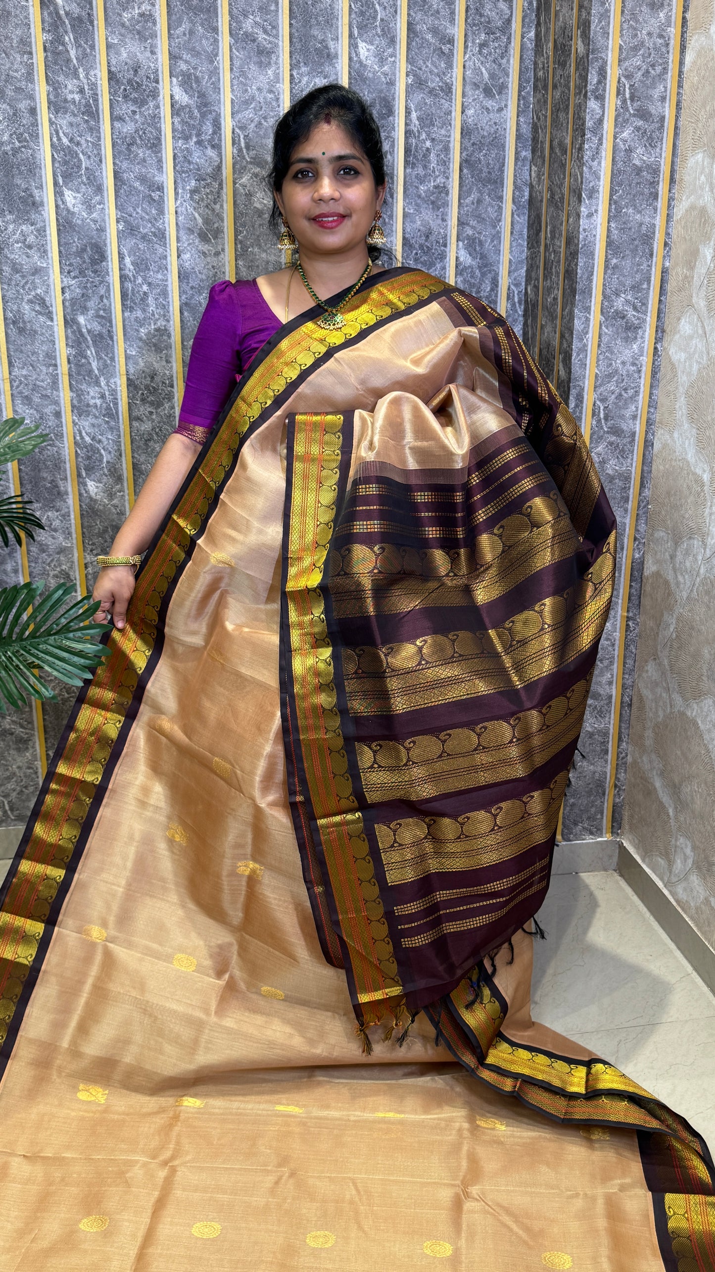 Buttas Pure Silk Cotton Saree
