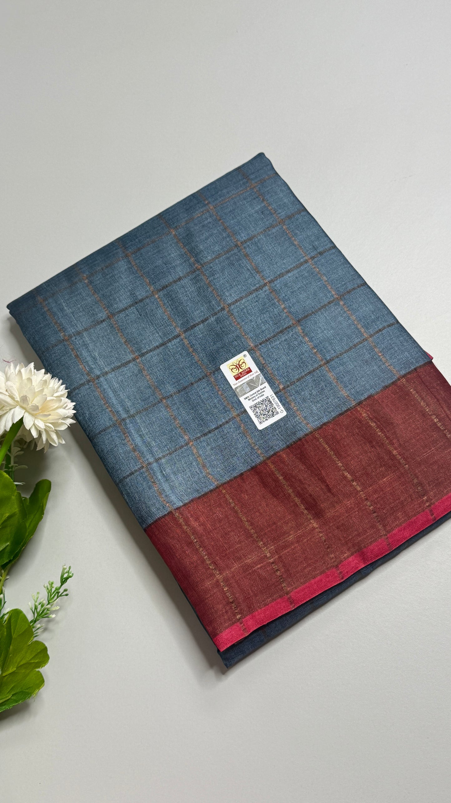 Handloom Pure Tussar Silk Saree