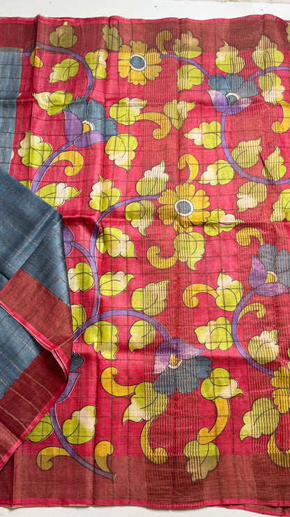 Handloom Pure Tussar Silk Saree