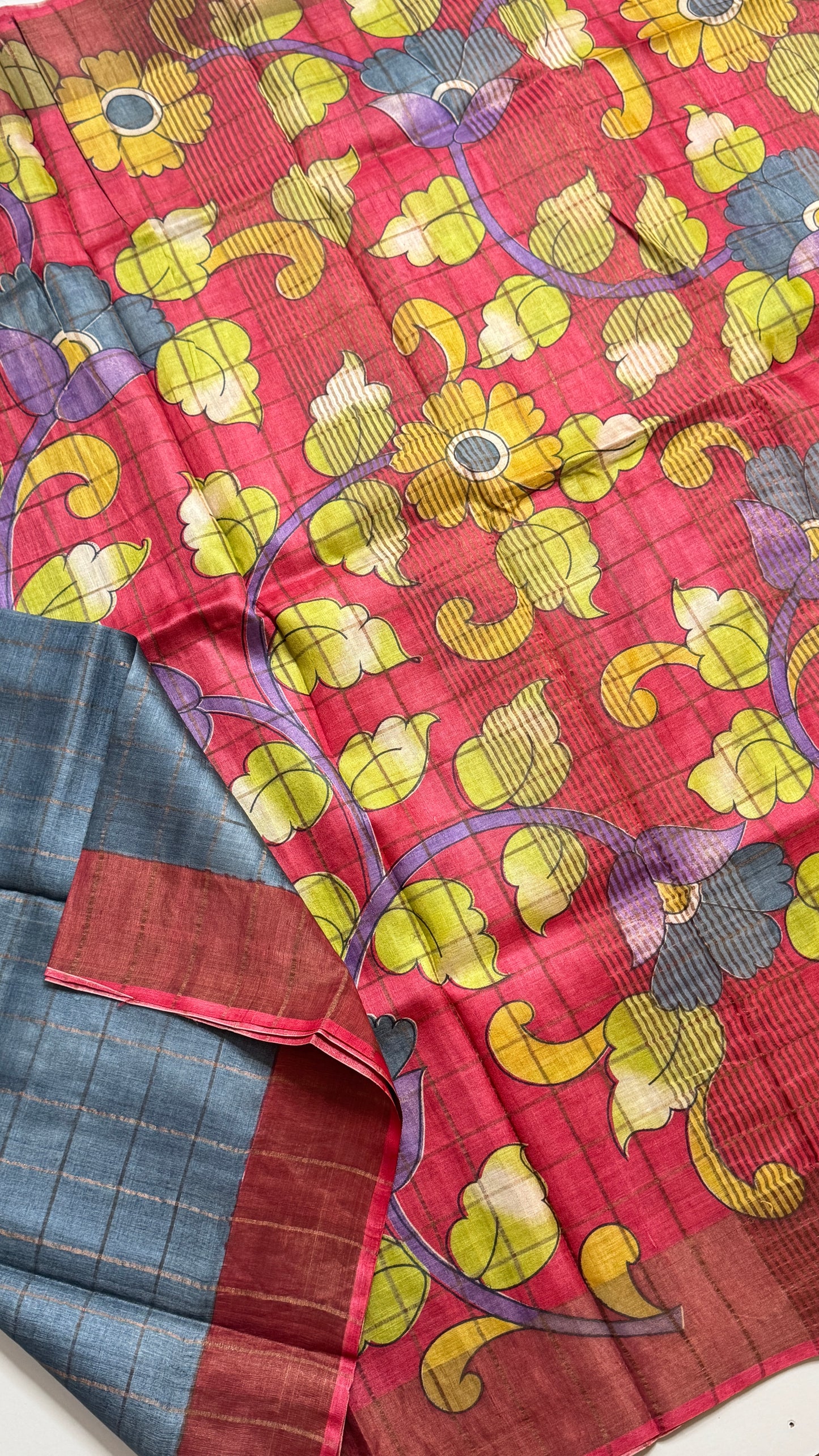 Handloom Pure Tussar Silk Saree