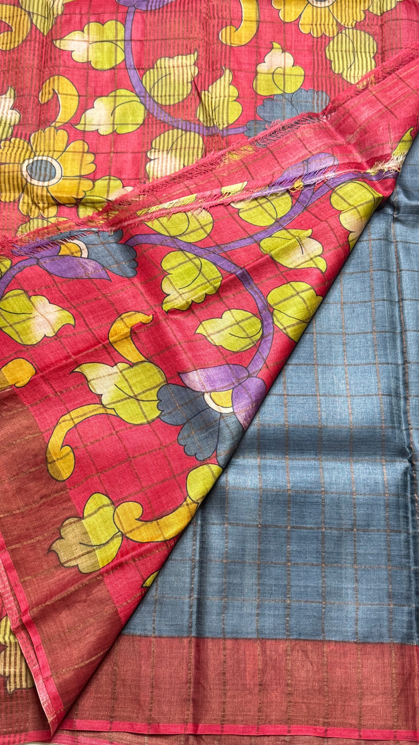 Handloom Pure Tussar Silk Saree