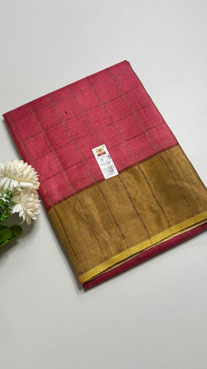 Handloom Pure Tussar Silk Saree