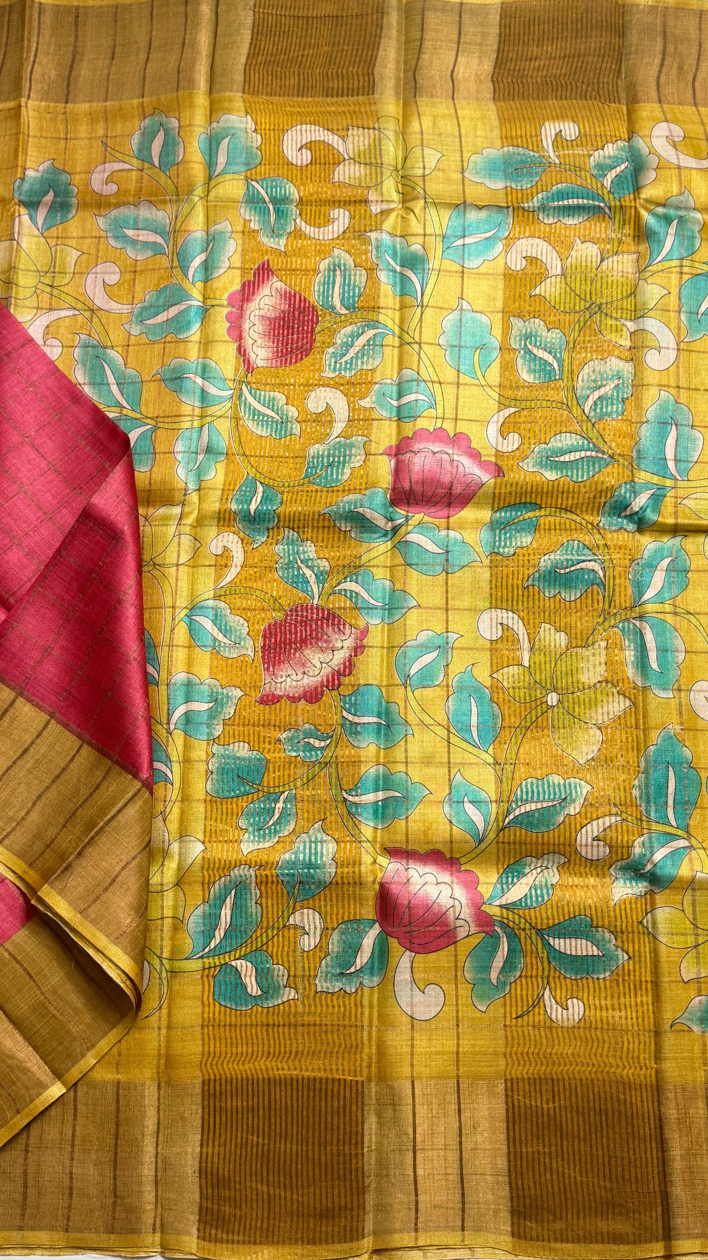 Handloom Pure Tussar Silk Saree