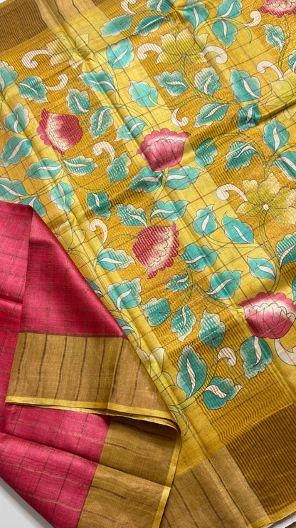 Handloom Pure Tussar Silk Saree