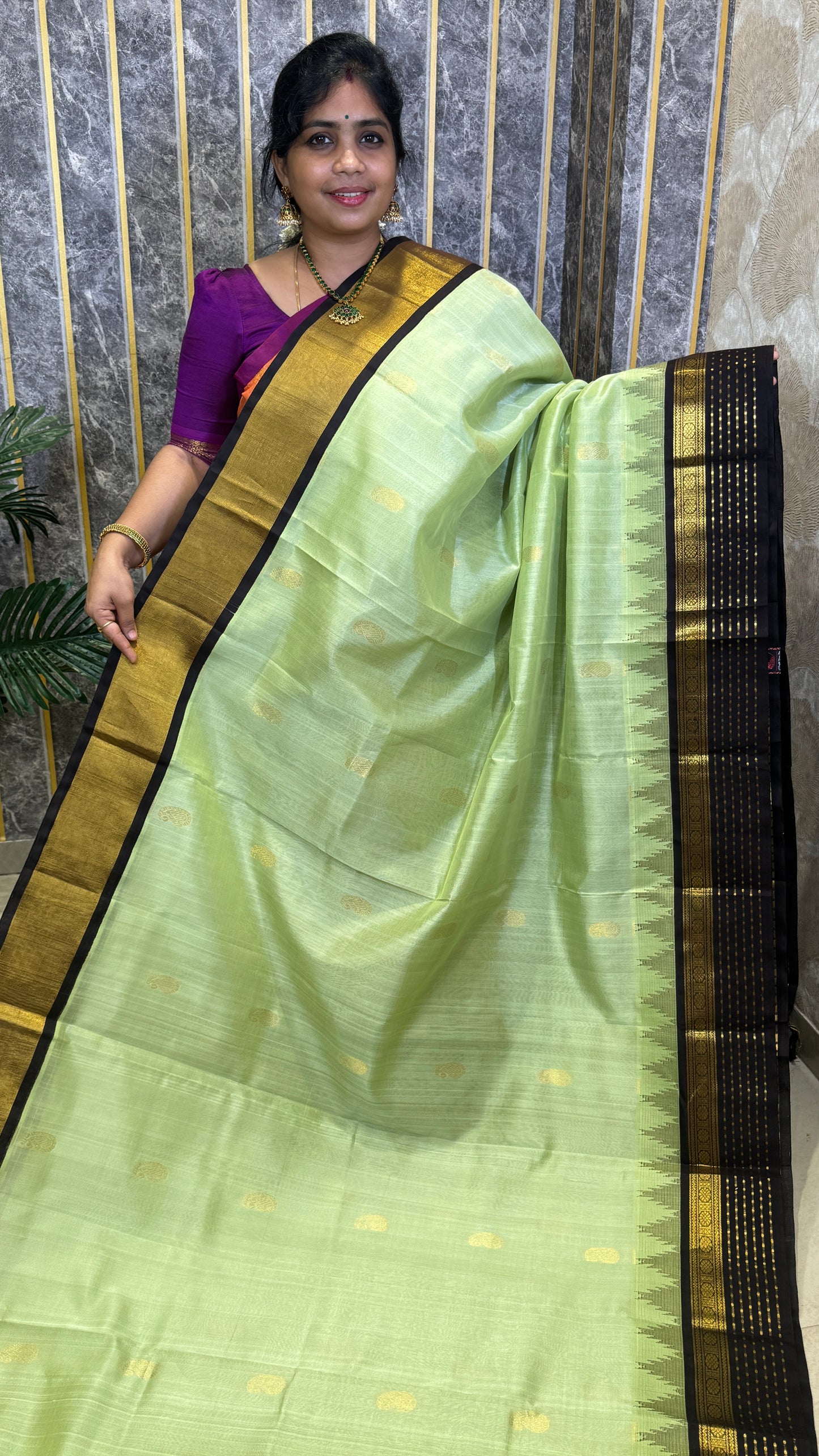 Buttas Pure Silk Cotton Saree